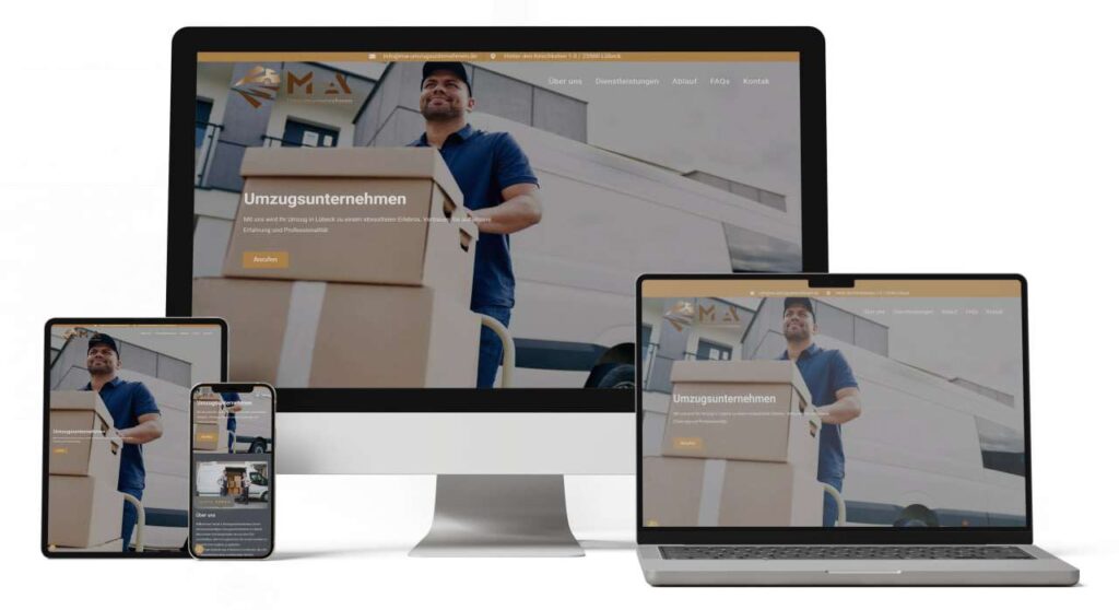 SEO-Agentur Lübeck Northbay Digital & Design Webseite MA-Unzugsunternehmen