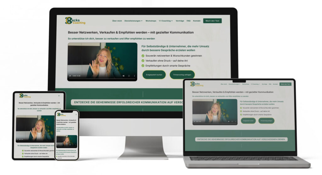 SEO-Agentur Lübeck Northbay Digital & Design mockup becks-coaching