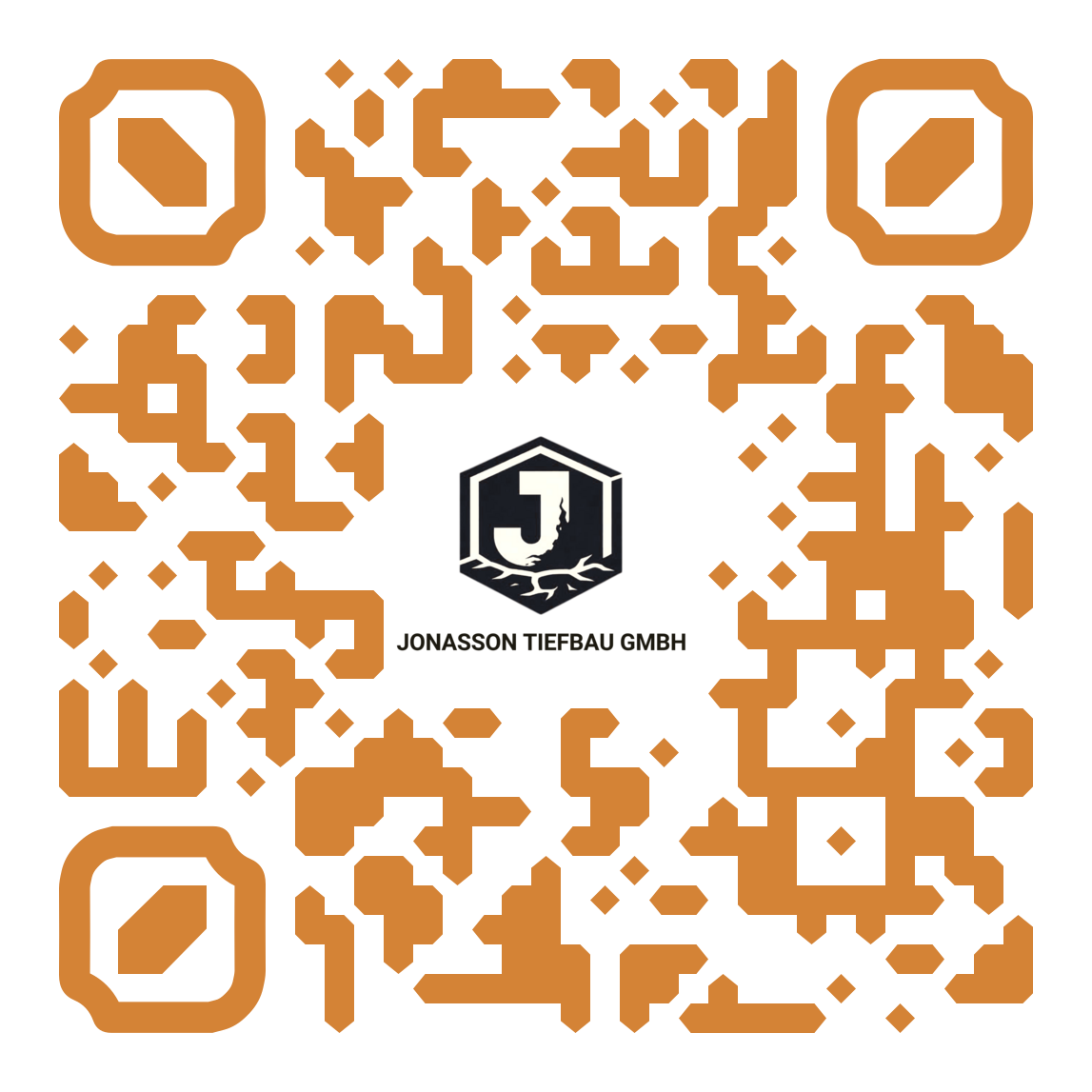 Webdesign SEO Agentur Lübeck Northbay Digital & Design Webseite Tiefbau Jonasson QR Code